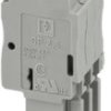 Plug, spring balancer connection, 0.08-4.0 mm², 3 pole, 24 A, 6 kV, gray, 3040274