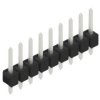 Pin header, 9 pole, pitch 2.54 mm, straight, black, 10046131