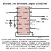 Low Noise, 8th Order, Clock Sweepable Cauer Lowpass Filter