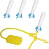 Stomp Rocket 365044 Stomp Rocket Jr. Glow, 4 GITD-Raketen Zabawki 1 szt.