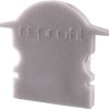 Deko Light 980061 Endkappe L-ET-02-10 Set 2 Stk, Grau Końcówka profilu tworzywo sztuczne (D x S x W) 25 x 6 x 19 mm 1 sz