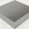 Aluminum enclosure, (L x W x H) 305 x 305 x 76 mm, natural, 1444-12123