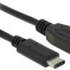 Delock Kabel USB USB 3.2 Gen1 Złącze męskie USB-C®, Złącze męskie USB Micro-B 3.0 0.50 m czarny 83676