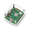 Obudowa Raspberry Pi 3 A+ przezroczysta otwarta