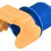 Screw-in housing, PA, longitudinal bow locking, IP20/IP40, 09930011128