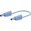 Stäubli 662016-20023 SLK-4N-S25 Test lead, Blue, 200 cm, Ø4 mm stackable plugs