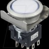 LB6ML-M1T64PW LB-16mm, PBI, round, DPDT, mtr, metallic, 24V AC/DC, ws