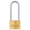 ABUS 09858 65/50mm Brass Padlock 80mm Long Shackle Carded