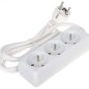 Przedłużacz 3-gniazda PR-1.5M-3G/W 1.3m
