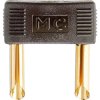 Jumper, pitch 19 mm, 30 VAC/60 VDC, 60 V, 25 A, gold-plated, black, 24.0002-21