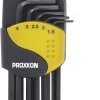 Proxxon Micromot wewnętrzny sześciokąt Zestaw kluczy trzpieniowych 1.5 mm, 2 mm, 2.5 mm, 3 mm, 4 mm, 5 mm, 6 mm, 8 mm, 1