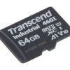 64 Gb MicroSDXC Nadaje Się Do Zastosowań Przemysłowych 3D, Transcend A1, U1