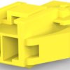 Socket housing, 2 pole, pitch 3.96 mm, straight, yellow, 2005249-4