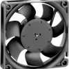 DC axial fan, 24 V, 70 x 70 x 15 mm, 44 m³/h, 38 dB, sintec slide bearing, ebm-papst 714 F
