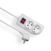 Przedłużacz z wyłącznikiem CLASSIC 2-gniazda z/u 1,5m /OMY 3x1/ PSN-201,5W
