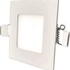Oprawa downlight LED 3W 190lm 3800K/neutralna IP44/20 kwadratowy do wbudowania biały LED15 VEGA-S White 3W NW GXDW201
