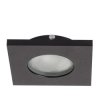 Oczko podtynkowe kwadratowe Lagos czarne IP65 1xGU10 Light Prestige