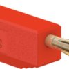 2 mm plug, solder connection, 0.5 mm², red, 22.2616-22