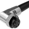 Wtyk mikrofonowe żeńskie 6-pin na przewód kątowe 90 6mm FC684226R
