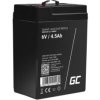 Green Cell AGM VRLA 6V 4.5Ah bezobsługowy akumulator do systemu alarmowego, kasy fiskalnej, zabawki