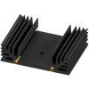 Extruded heatsink, (L x W x H) 50 x 65 x 18 mm, 4.9 to 1.52 K/W, black anodized, SK 185 50 STS TO 220