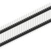 Pin header, 30 pole, pitch 2.54 mm, straight, black, SL519730Z