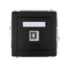DECO Gniazdo pojedyncze USB-AB czarny mat 12DGUSB-3