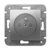 Carla Gniazdo Podwójne B/U 2X2p B/R 10A 250V Ip20 Srebrne 1744-16