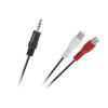 Rozgałężnik Jack wt.3,5st-2gn.RCA na kablu 0,2m / KPO3872