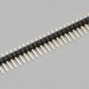 Pin header, 3 pole, pitch 2.54 mm, straight, black, 10120200
