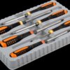 Screwdriver kit, different sizes, Phillips/slotted, BE-9881TB