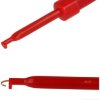 Chwytak pomiarowy R8-H16E-R;czerw.; haczykowy;3A;60V;gniazdo banan 2mm;