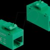 90640 Keystone module, Cat.6a RJ45 socket / socket, UTP, green