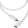 Vivanco Kabel USB USB 2.0 Złącze męskie USB-C®, Złącze męskie USB-C® 1.20 m biały Uniwersalny 37561