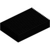 Extruded heatsink, (L x W x H) 75 x 50.8 x 16.51 mm, 5.7 to 2.8 K/W, black anodized, SK 426 75 SA