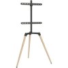 My Wall HT 21 L TV Floor Stand 50-65 inch Swivel Height Adjustable White/Beech