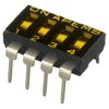Przełącznik DIP 4-pozycyjny SPST THT 100 mA przy 50 V DC (liniowy), 25 mA przy 24 V DC (impulsowy) -20 → +85°C