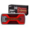 Lampa tylna LED do przyczepy, X-SPIDER 1, 4 funkcje: pozycyjne, kierunkowskaz, stop, odblask, 69 LED, IP67, L2427
