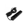 Przedłużacz 5 gniazd z/u 5m 3x1,5mm² czarny M20576 Eco Light