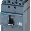 Wyłącznik kompaktowy MCCB, 3-biegunowy, 100A, 690V, 500V, Stałe, Siemens, 3VA