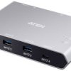 Przełącznik USB-C® (USB 3.2 Gen 2) ATEN US3342 szary