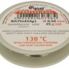 Spoiwo lutownicze; 0,5mm; szpulka 25g; Bi57Sn42Ag1/0,50/0,025/bt; bezołowiowe; Bi57Sn42Ag1; Cynel; drut; bez topnika; cyna