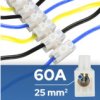 Listwa Zaciskowa Ltf 12-Torowa Do 25Mm 60A Biała Horoz