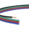 Przewód wstążkowy montażowy TLWY RGB LED 4x0,35 150V kolorowy /100m/
