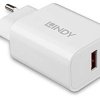 LINDY 18W USB Typ A Charger Ładowarka USB 18 W 1x USB-A biały dom