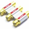 Łącznik RCA Adapter Potrójny Złoty Vitalco
