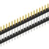 Pin header, 20 pole, pitch 2 mm, straight, black, SLY507520S