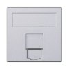 Simon Connect Płytka S500, 1x RJ z osłoną ADC KRONE HK aluminium 50017085-033