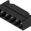 Pin header, 5 pole, pitch 5.08 mm, angled, black, 1780210000