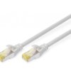 Patchcord RJ45/RJ45 S/FTP kat. 6A 0,5m AWG 27/7 LS0H szary DK-1644-A-005